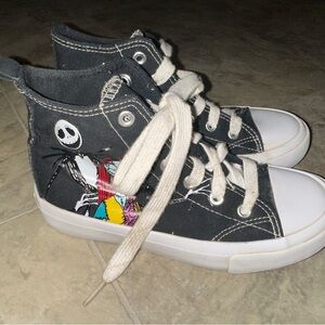 Kids' Black and White High-Top Sneakers